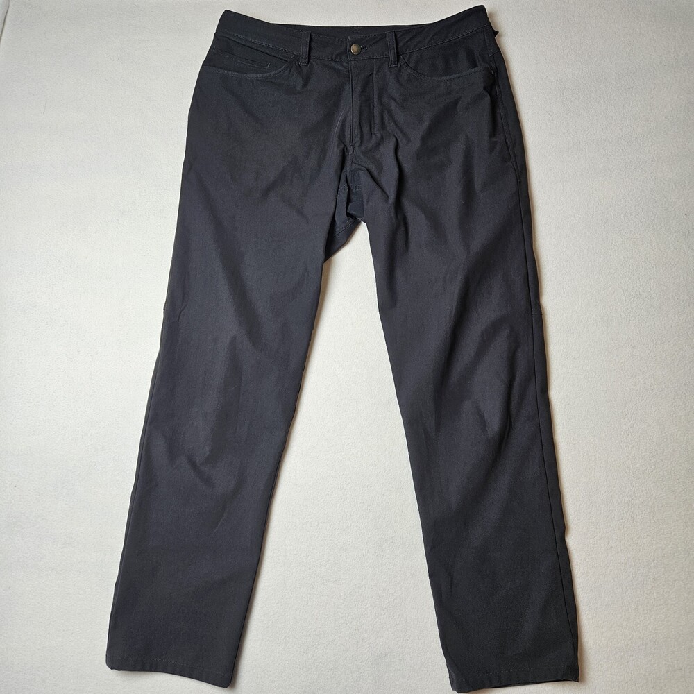 Lululemon ABC Pant Mens 33  (34x31.5) Black Stretch Chino Pants